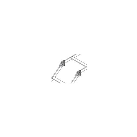 Chatsworth Products Cpi CABLE RUNWAY SPLICE KIT, 45 DEGREE, BLACK, 11313-701